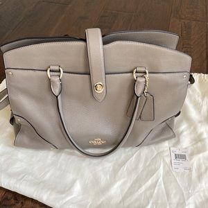 Coach Mercer Satchel Fog Crossbody purse